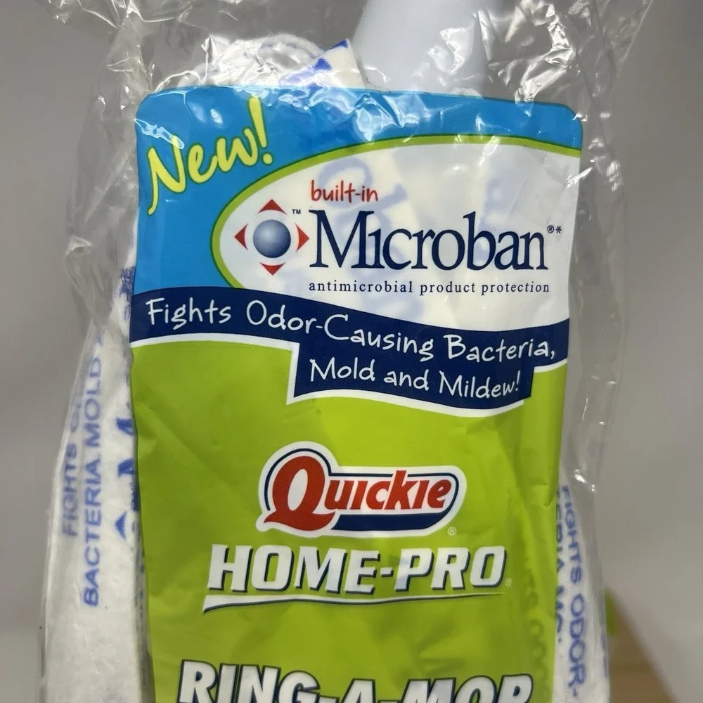 2 Quickie Home Pro Ring a Mop Refills 0941MB Microban Fight Bacteria Mold Mildew